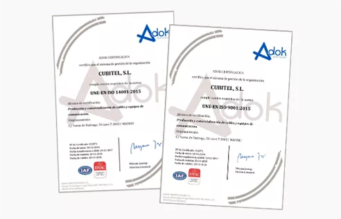 Certificados cubitel